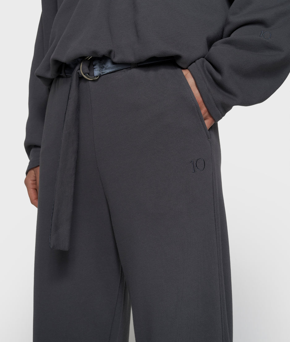 banana pants fleece | steel blue