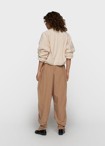 brushed baseball cardigan | powder
