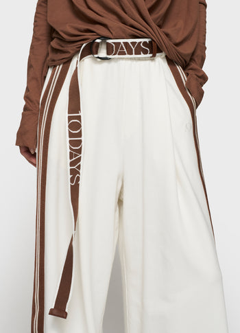 logo belt | truffle