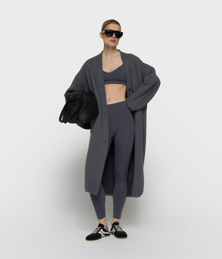 sporty leggings | steel blue
