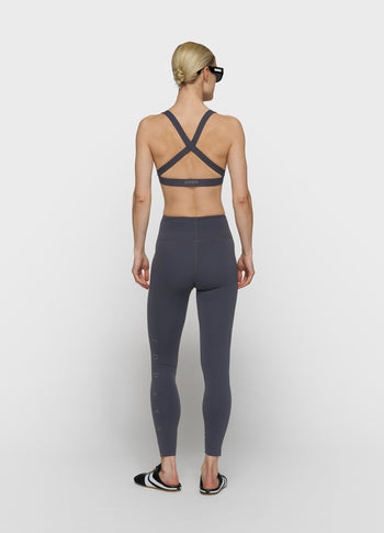 sporty leggings | steel blue