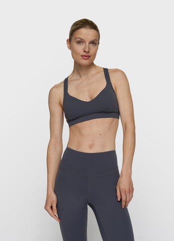 sporty bra | steel blue