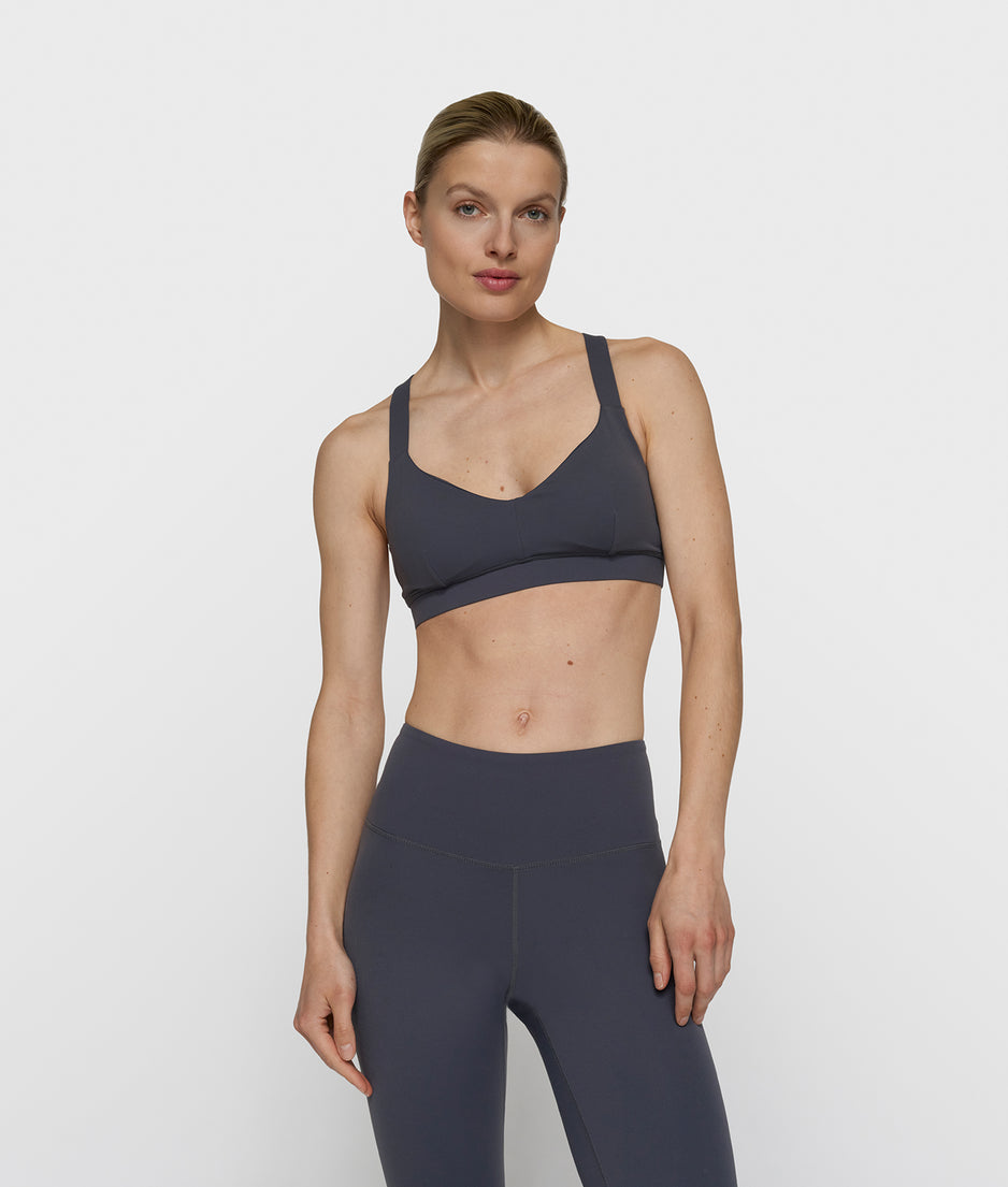 sporty bra | steel blue