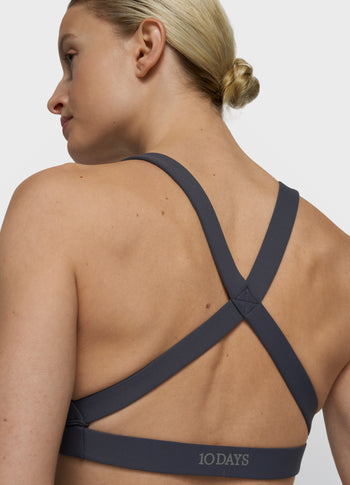 sporty bra | steel blue