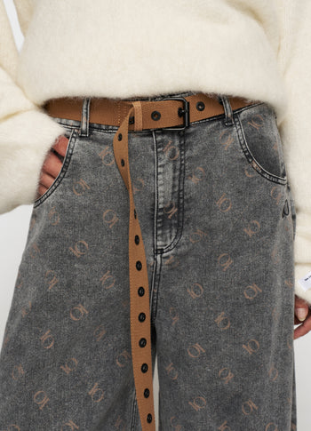 canvas belt | suede