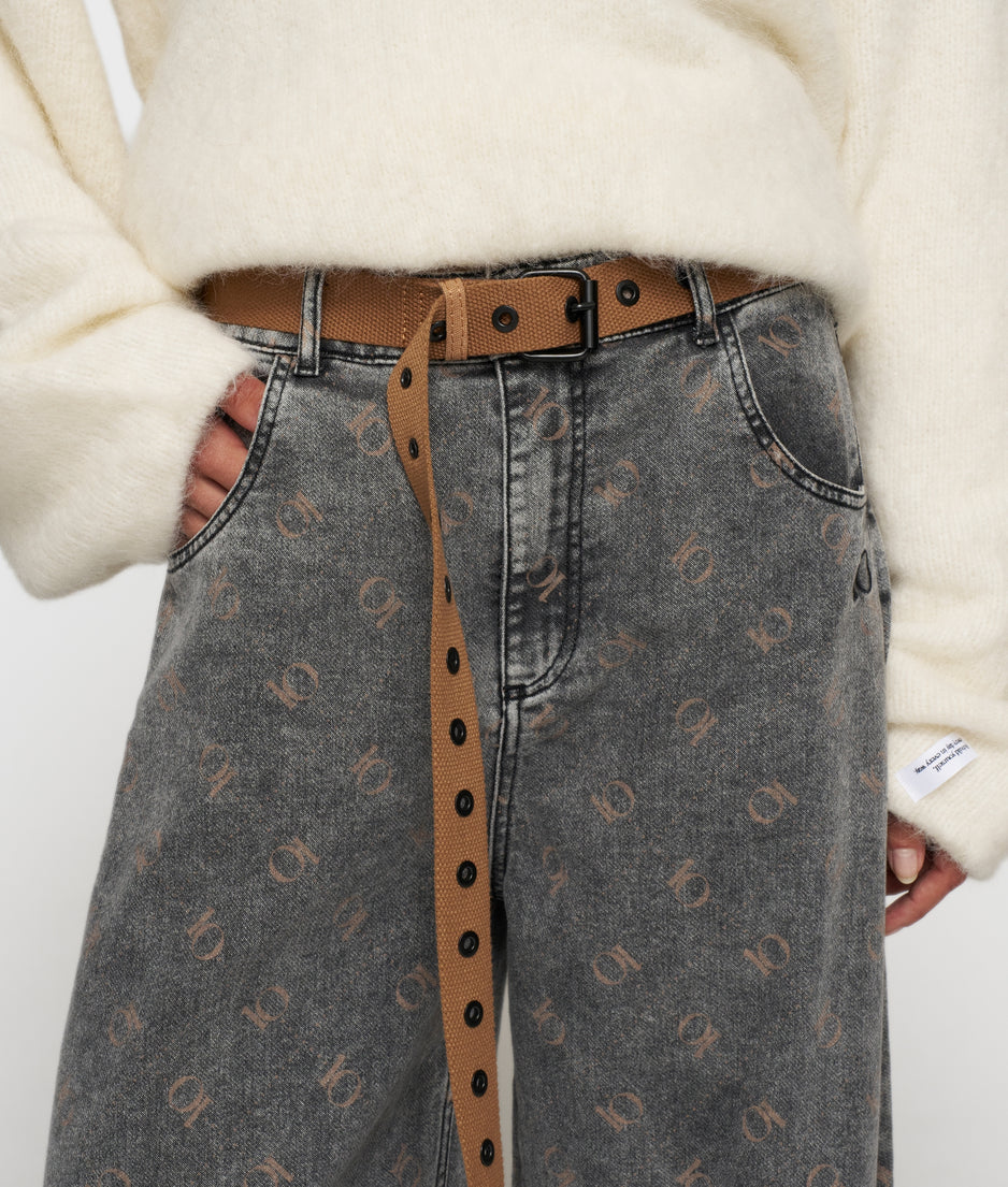 canvas belt | suede