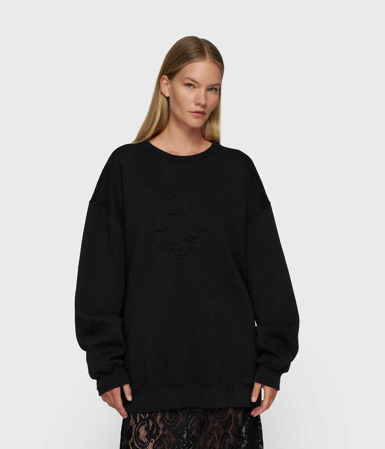 long sweater curly 10 | black