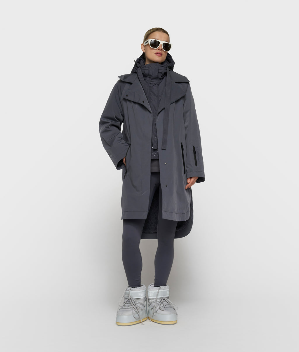 the cool coat | steel blue