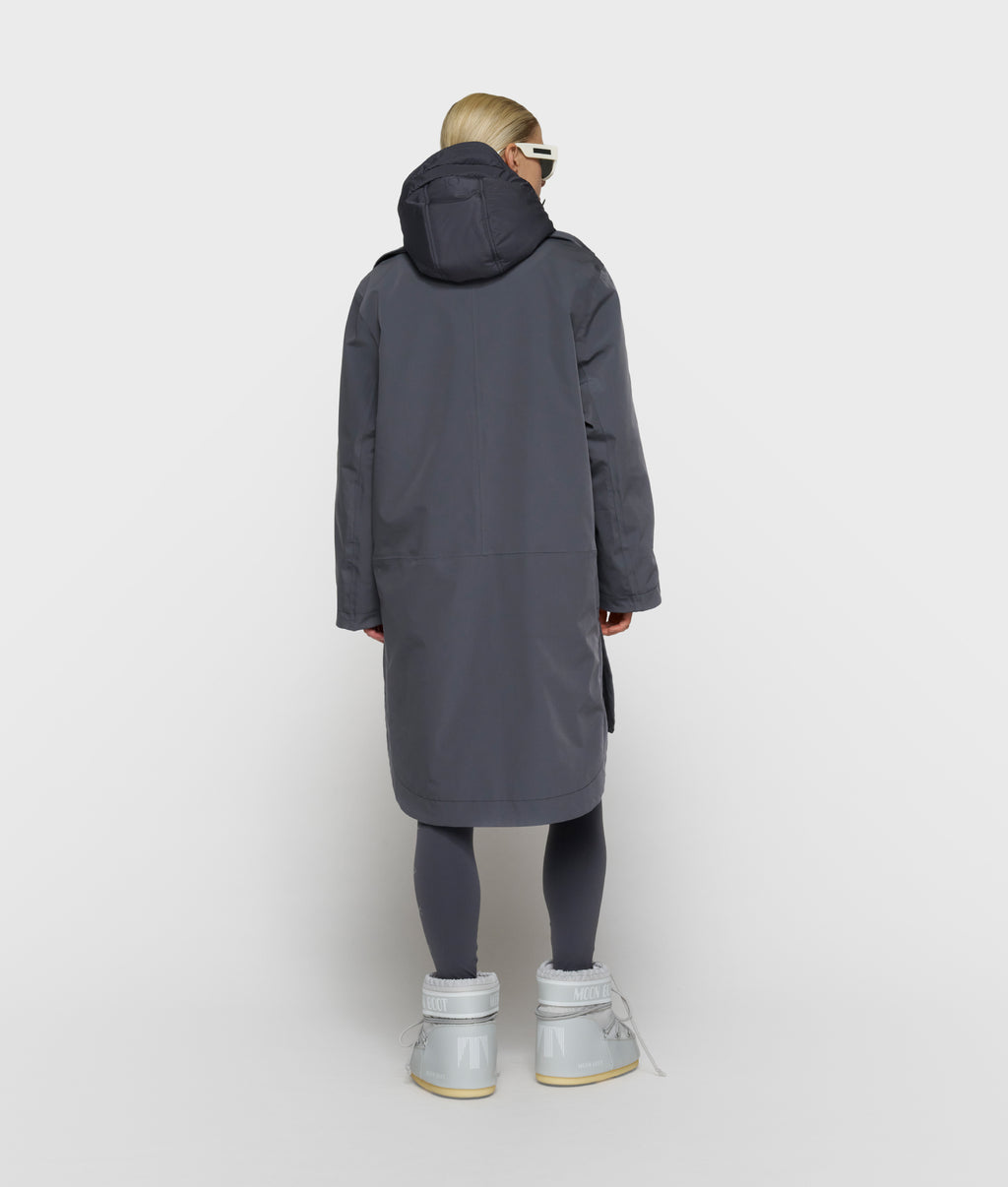 the cool coat | steel blue