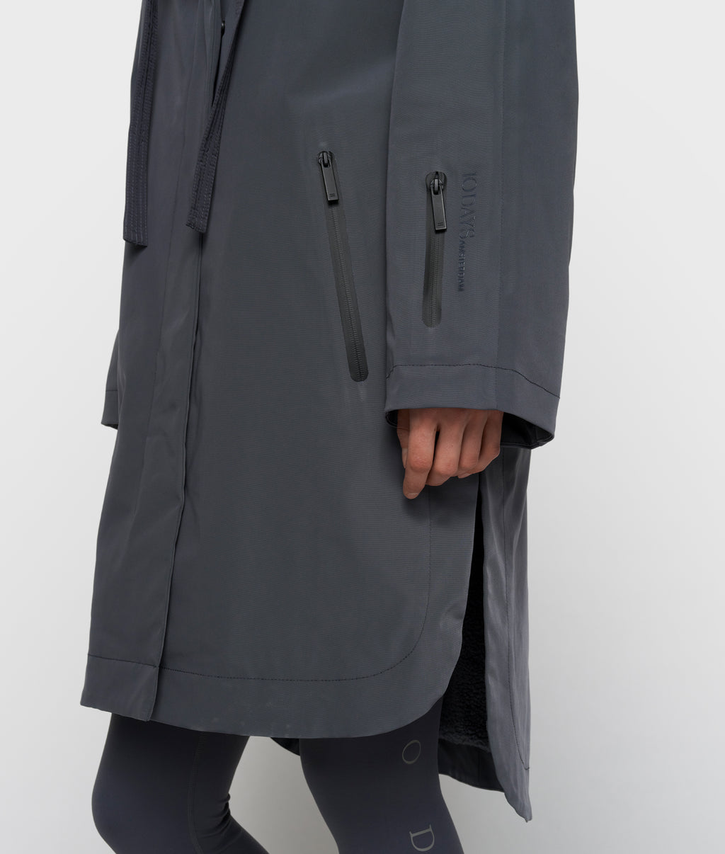 the cool coat | steel blue