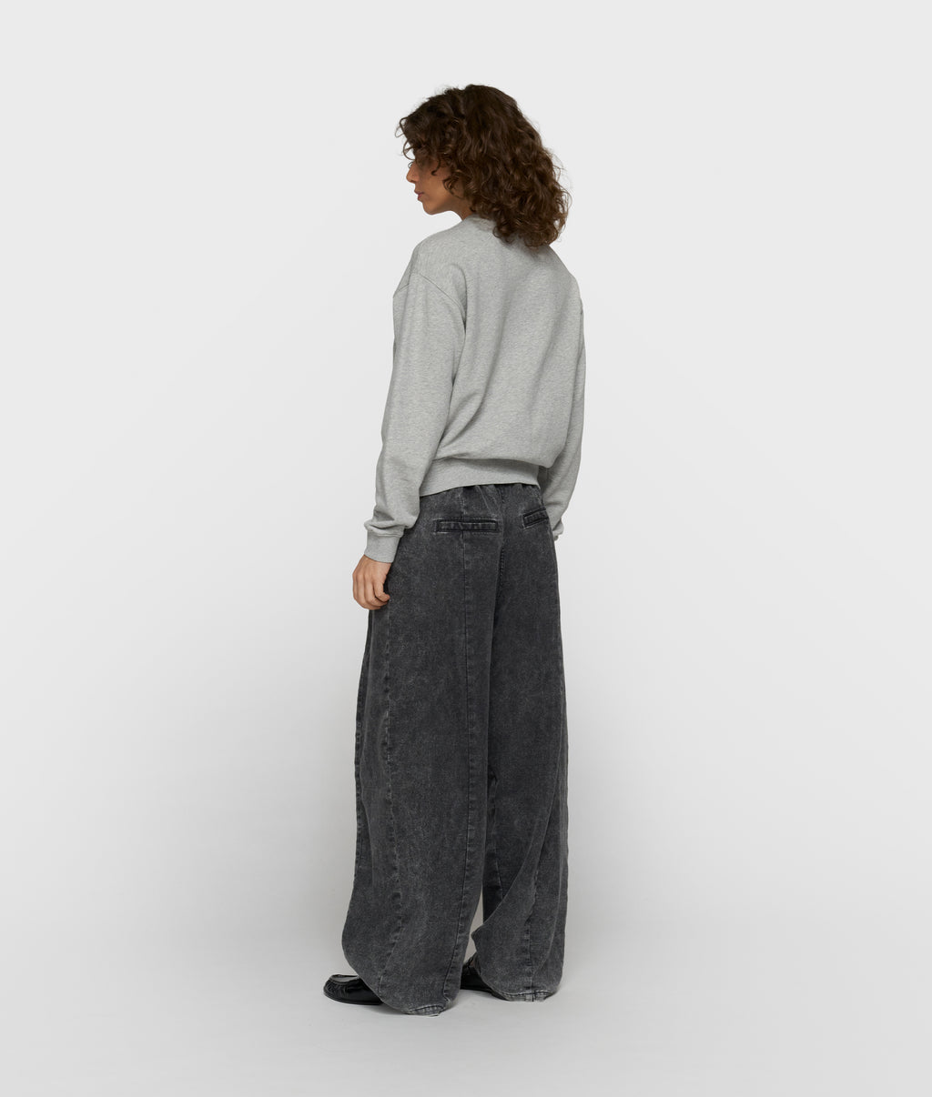 petite sweater | light grey melee