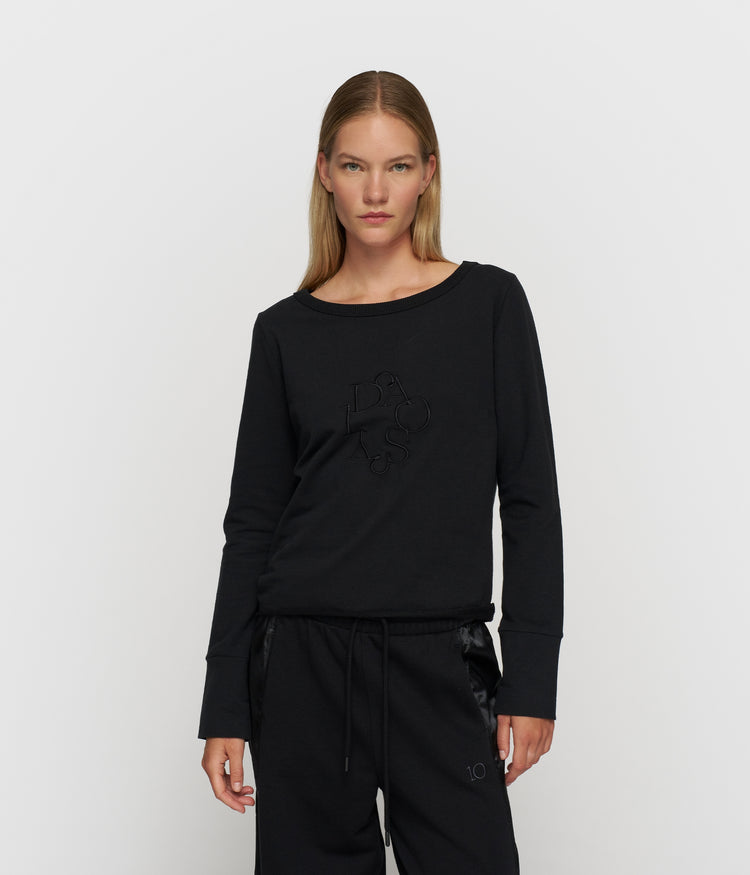 easy logo sweater | black