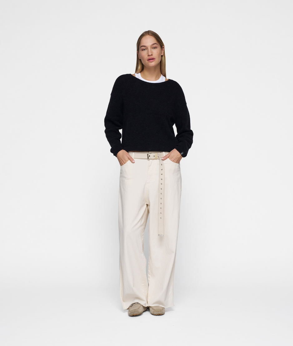 sweater soft knit | black