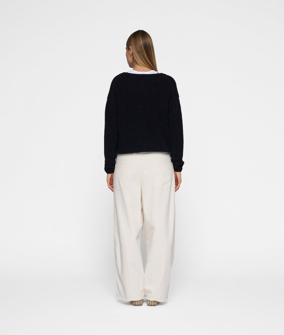 sweater soft knit | black