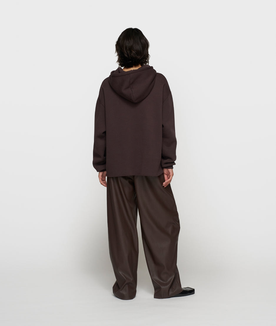 statement hoodie embro | deep wine