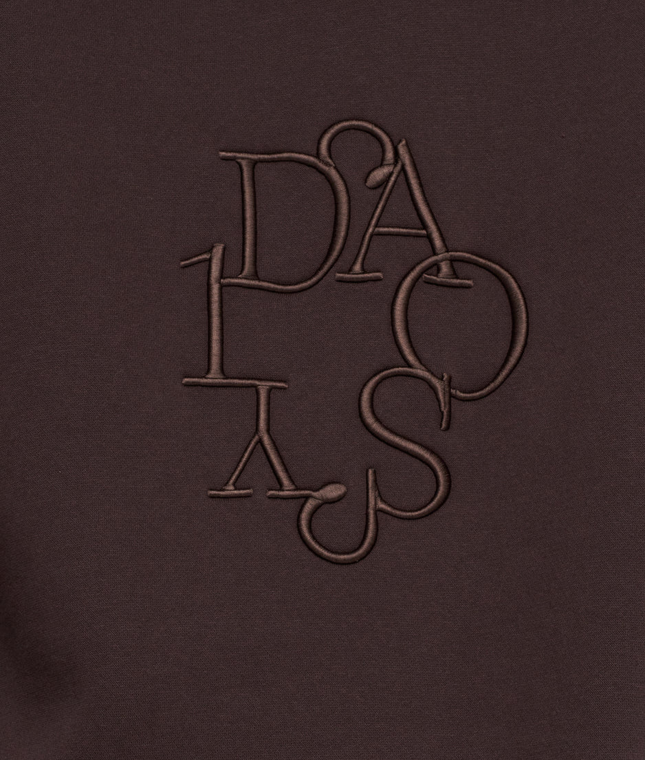 statement hoodie embro | deep wine
