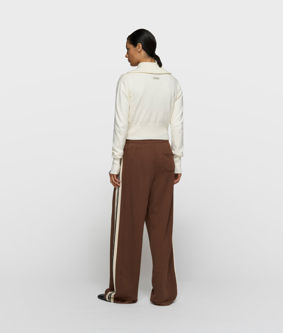 slim knit cardigan | ecru