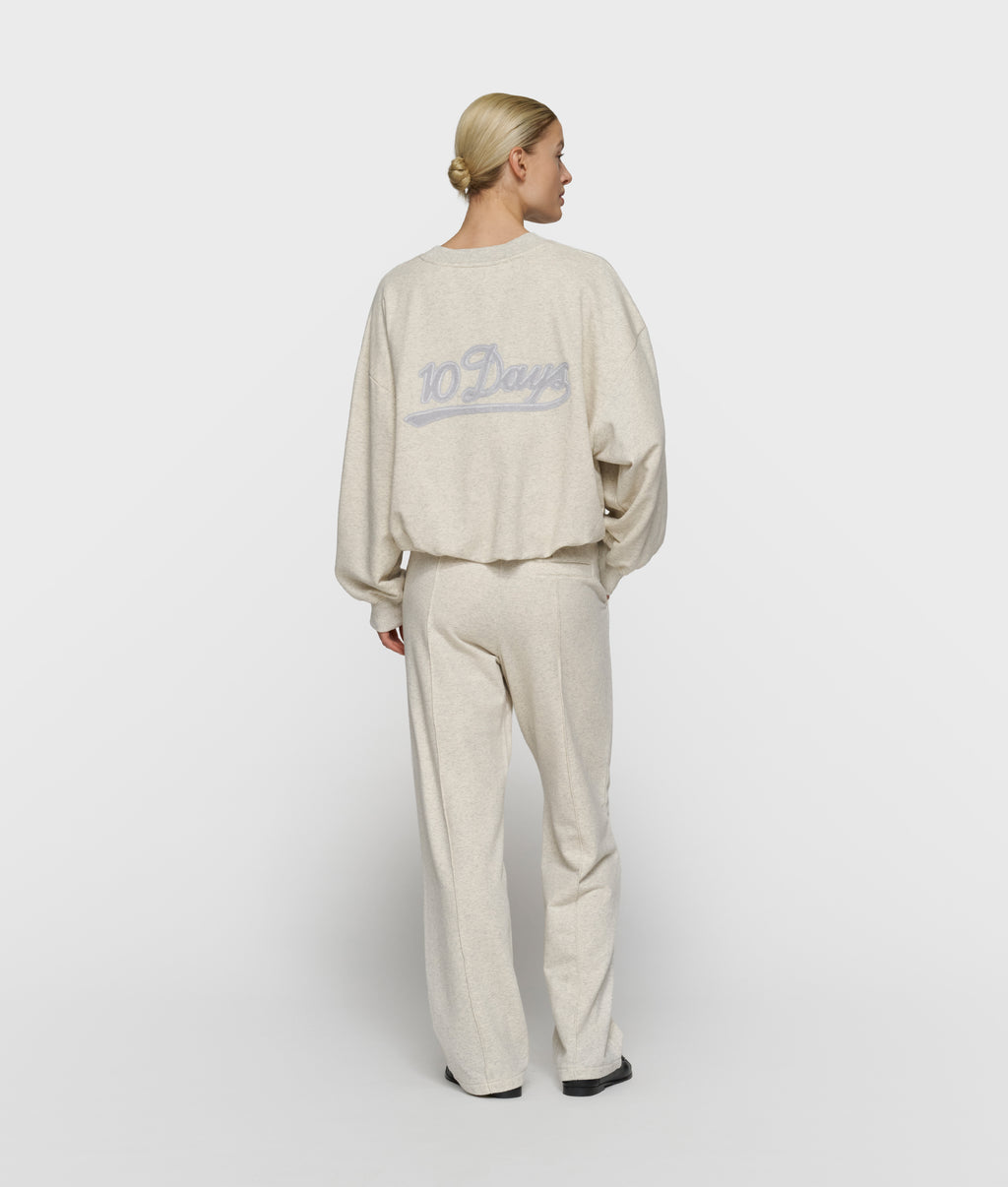 Jogginghose mit Gürtel | soft white melee