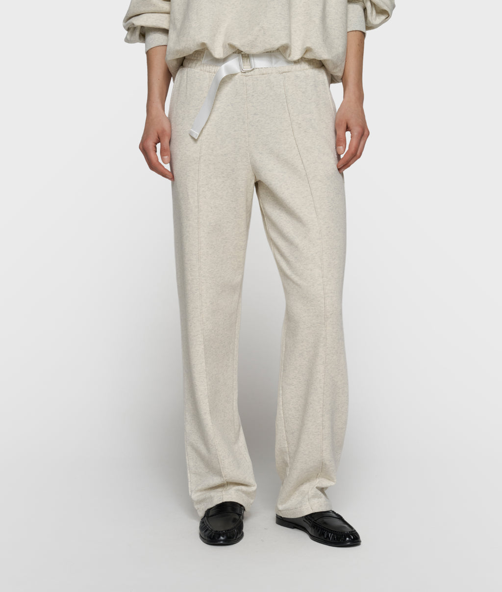 Jogginghose mit Gürtel | soft white melee