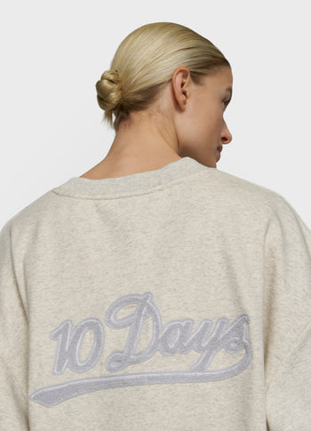 pleated sweater 10DAYS | soft white melee