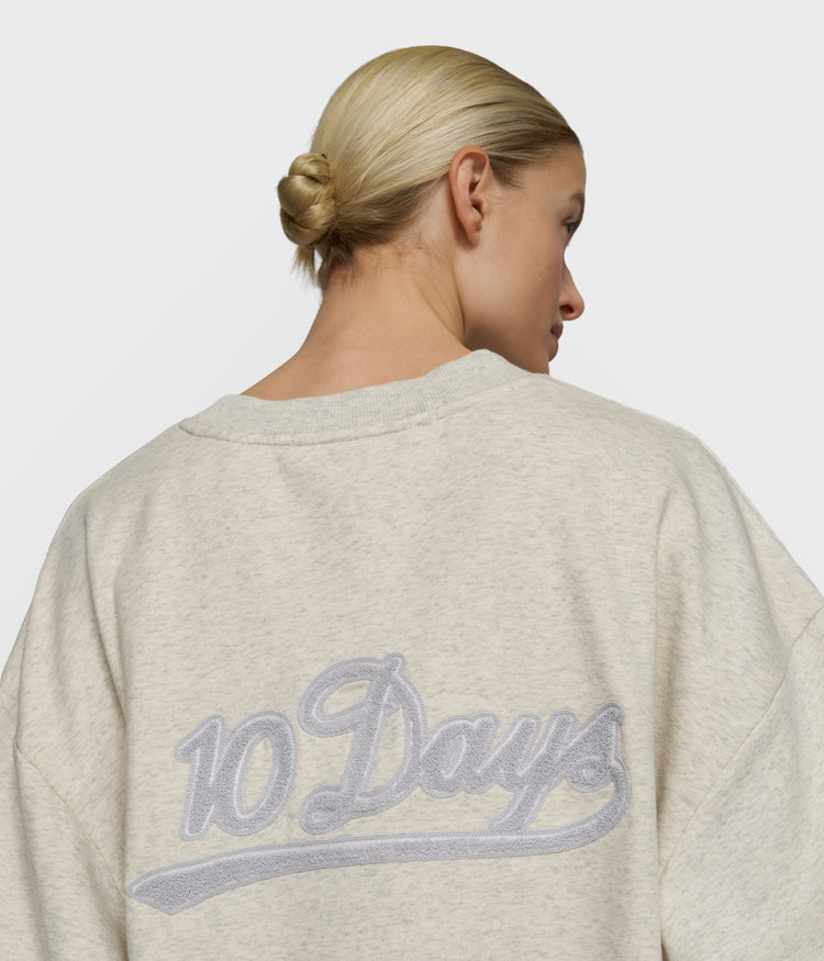 pleated sweater 10DAYS | soft white melee