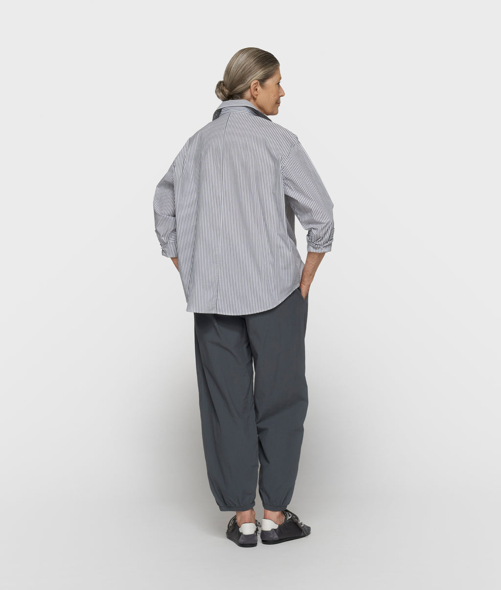 shirt stripes | white/steel blue