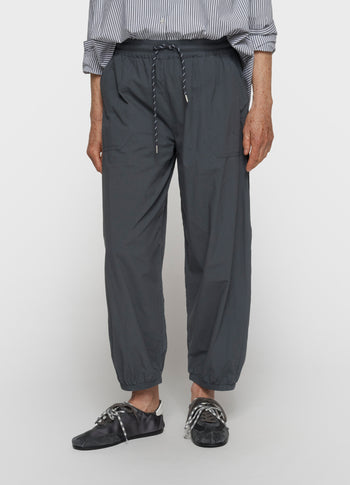 crinkle jogger | steel blue