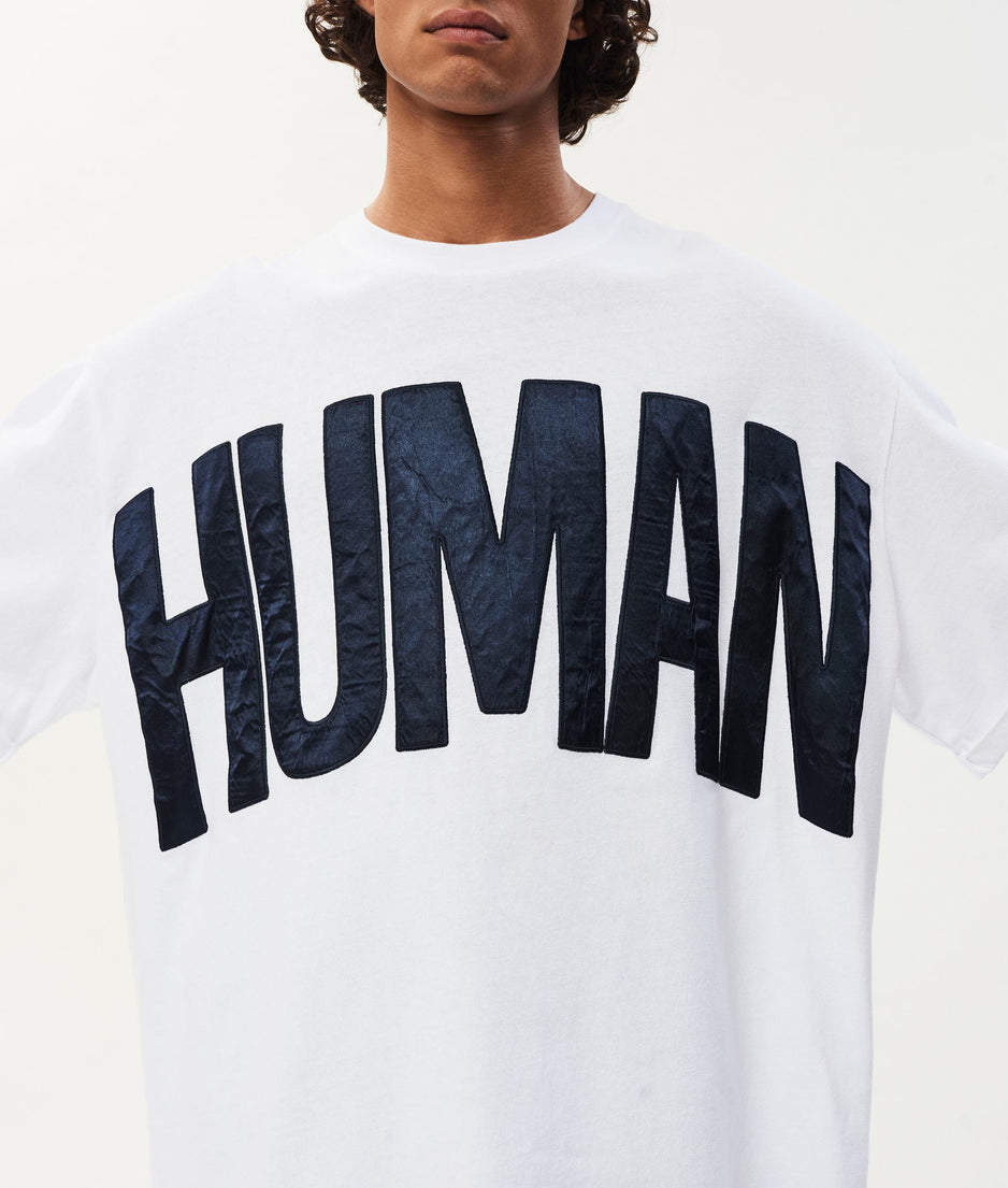 Human heavy jersey tee | white