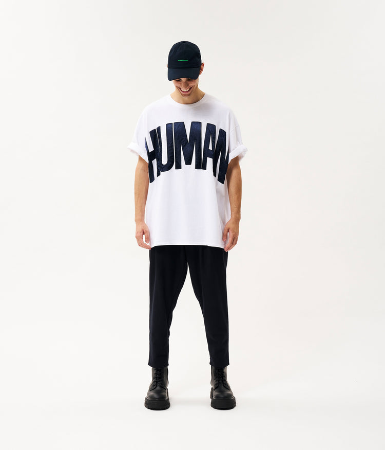 Human heavy jersey tee | white