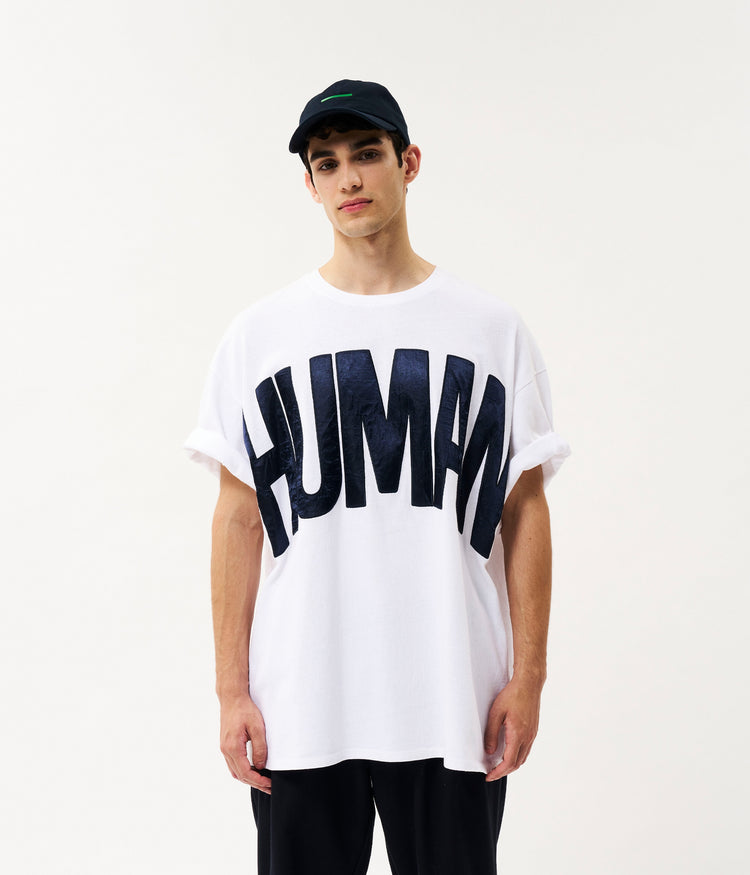 Human heavy jersey tee | white