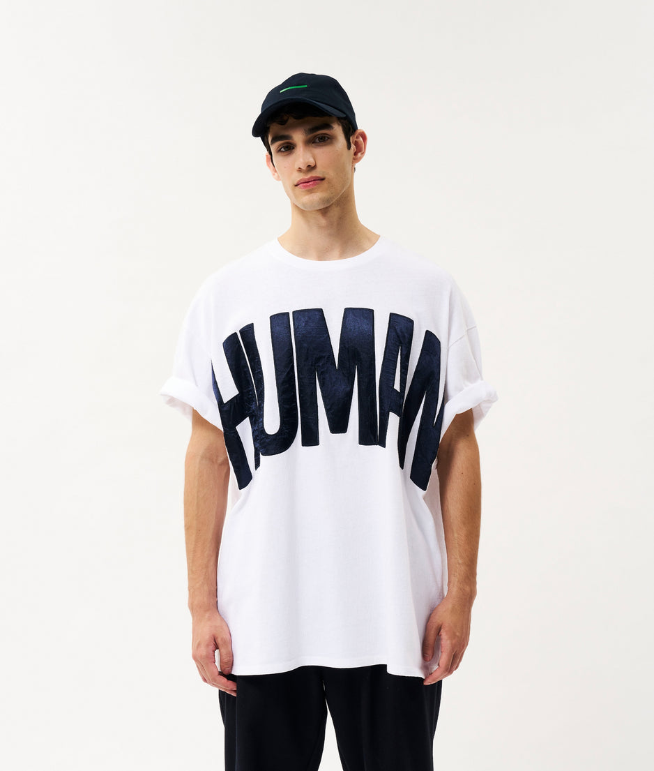 Human heavy jersey tee | white