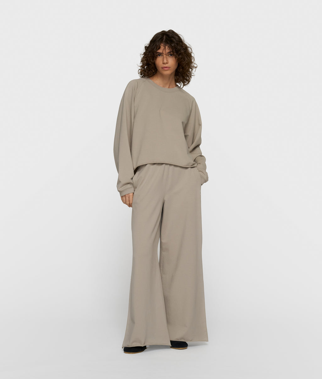 silent chique raglan sweater | fog