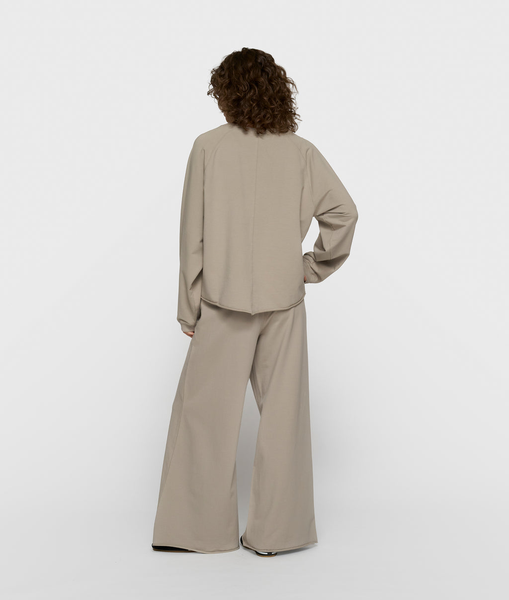 silent chique wide jogger | fog