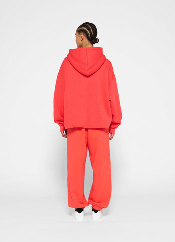 hoodie | coral red