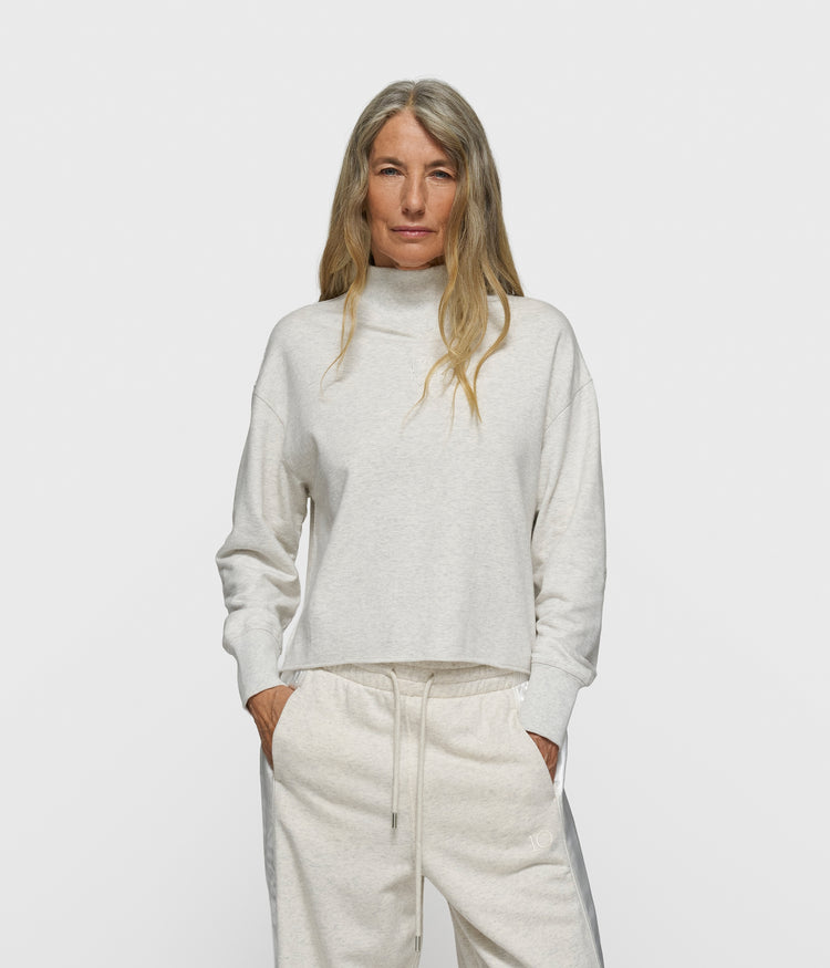 petit sweater curly 10 | soft white melee