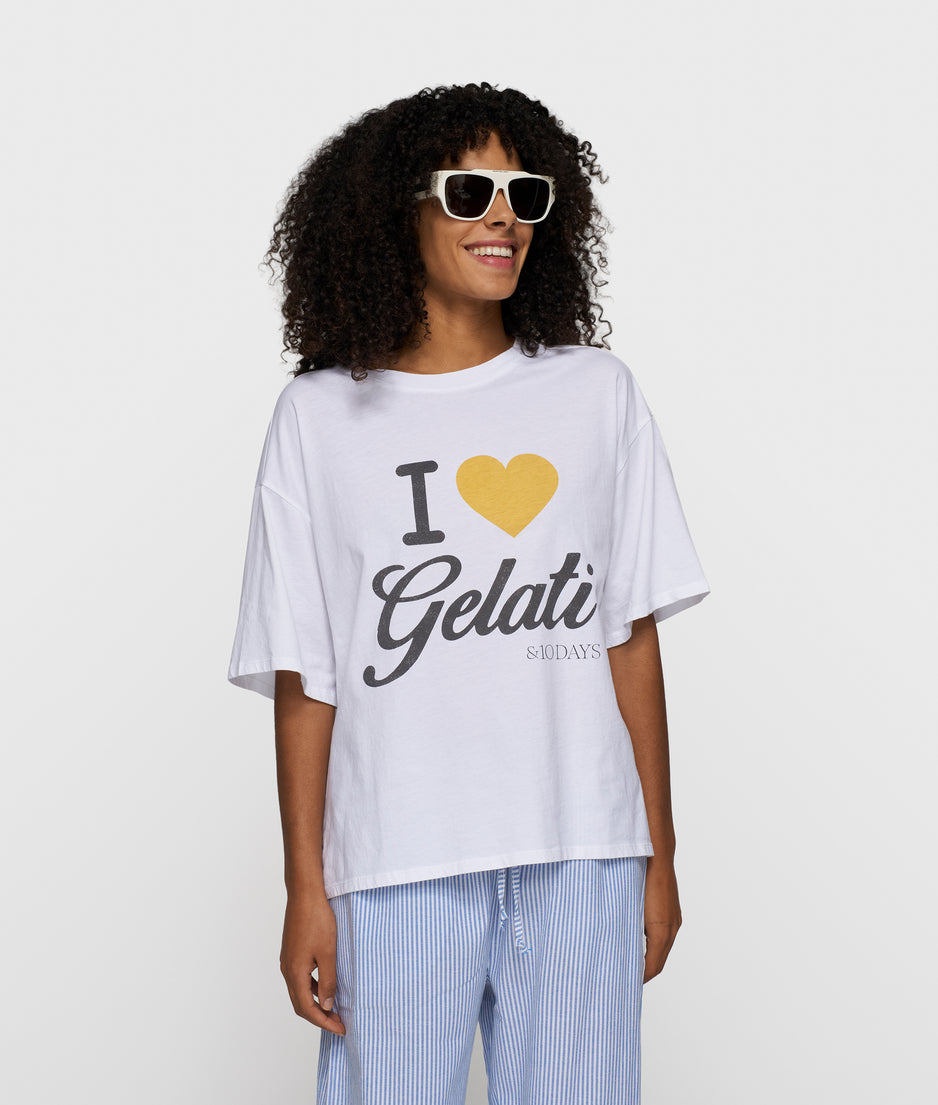 gelati tee | white