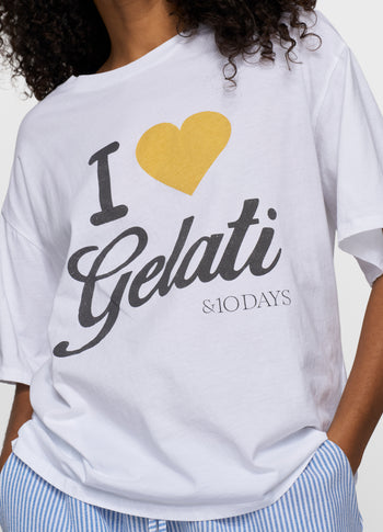 gelati tee | white