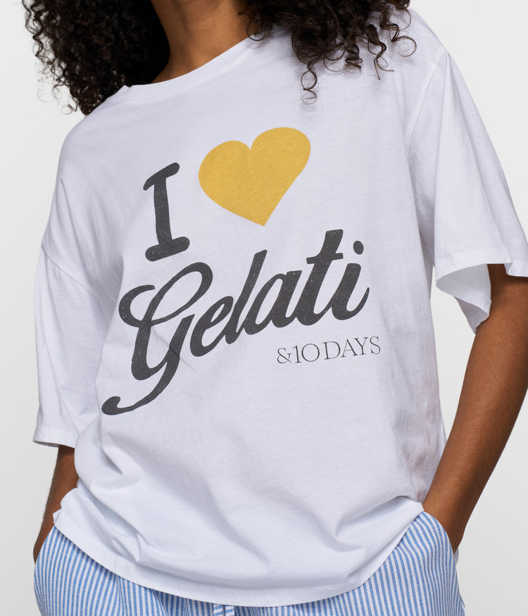 gelati tee | white