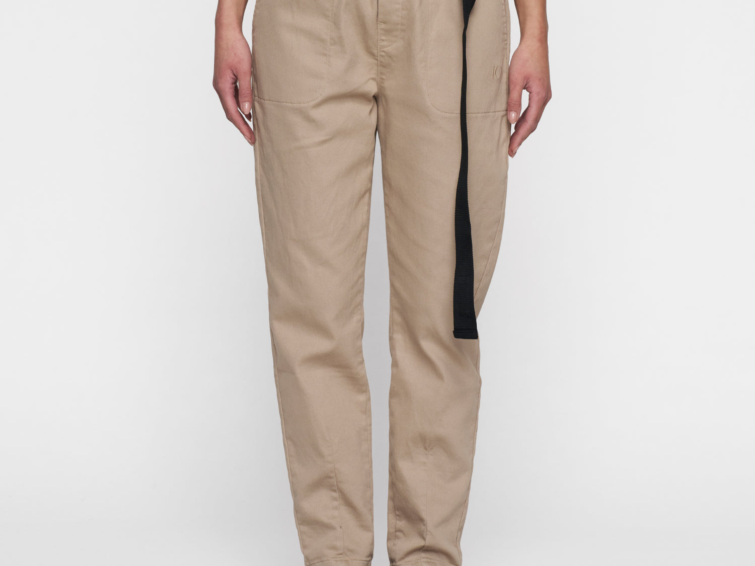 belted pants jog denim | rope