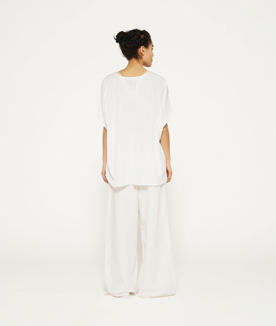 shortsleeve blouse | white