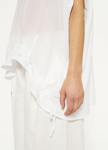 shortsleeve blouse | white