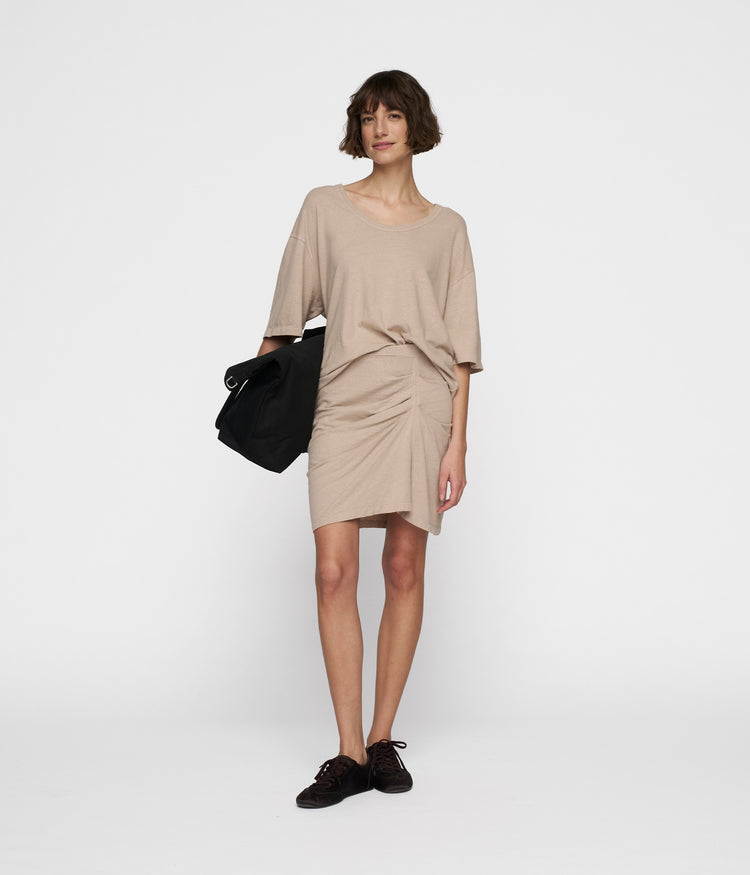 pleated skirt linen | rope