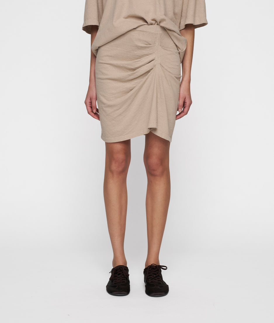 pleated skirt linen | rope