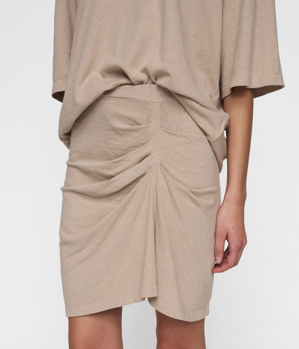 pleated skirt linen | rope
