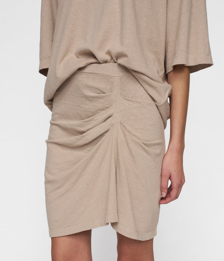 pleated skirt linen | rope