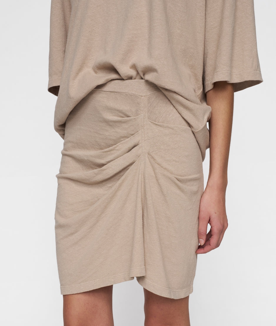 pleated skirt linen | rope