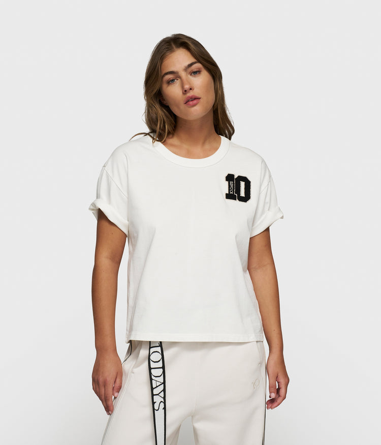 thick cotton tee 10 | ecru