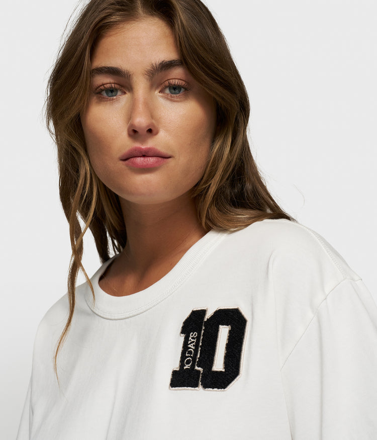 thick cotton tee 10 | ecru