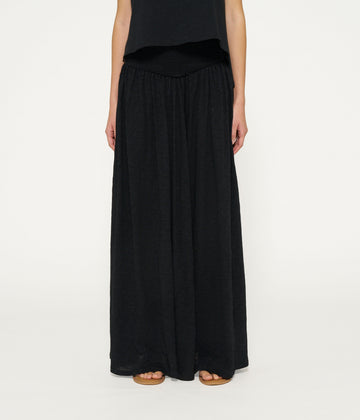 smock skirt | black