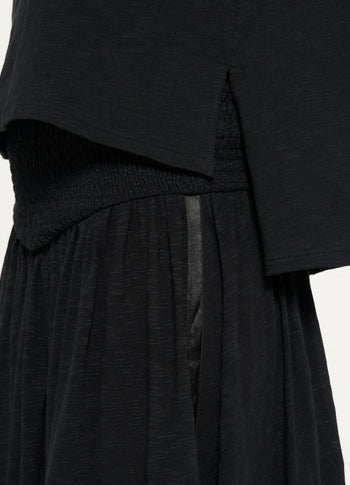 smock skirt | black